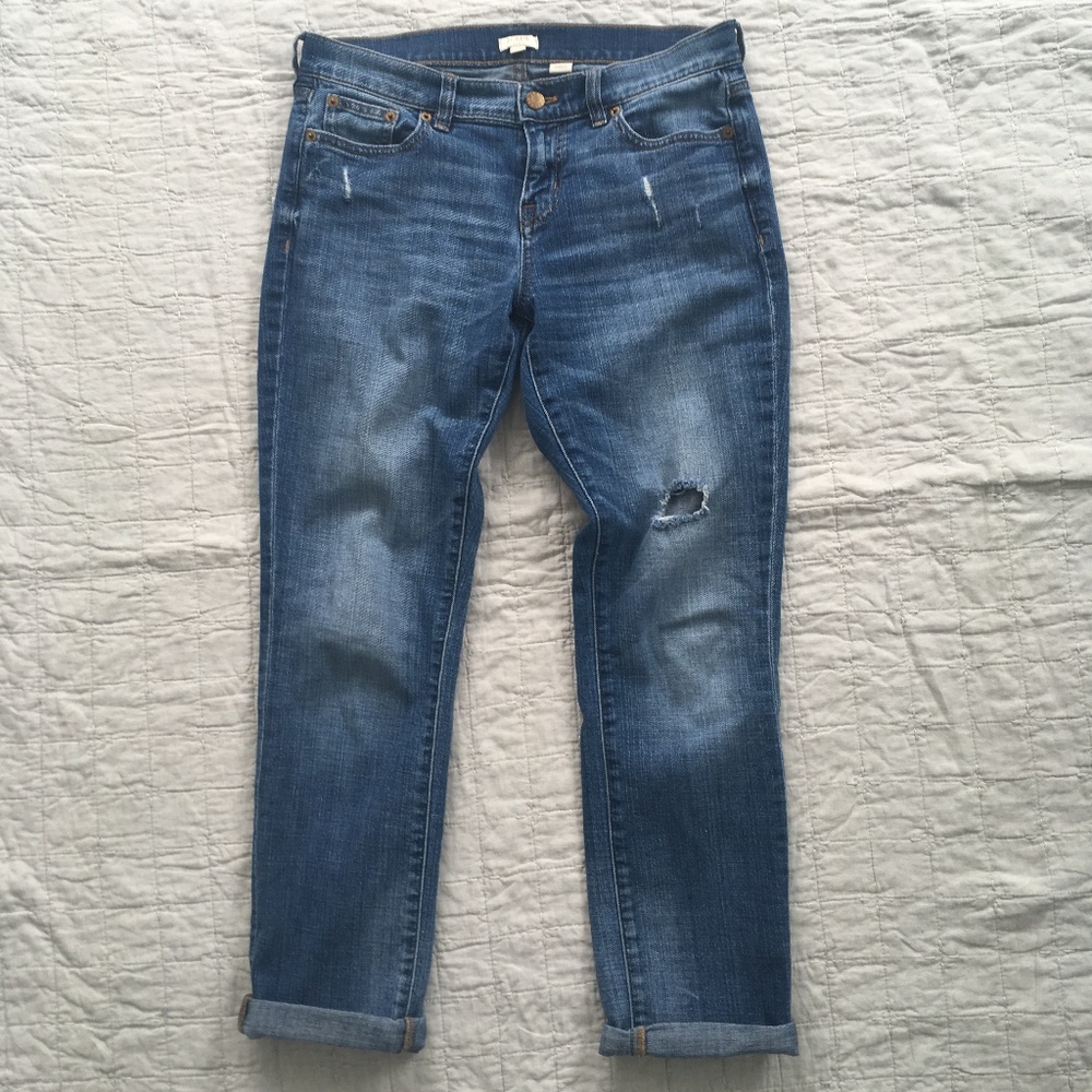 J Crew Sapphire Wash Slim Boyfriend G3388 Sz 26